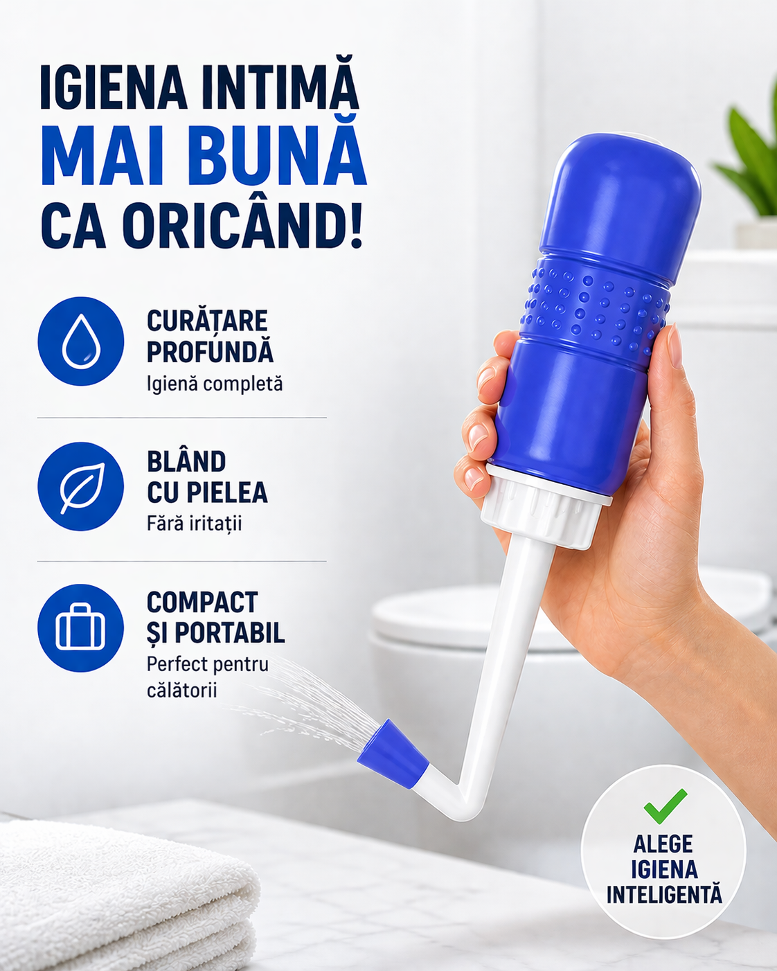 AquaJet™-Bideu Portabil