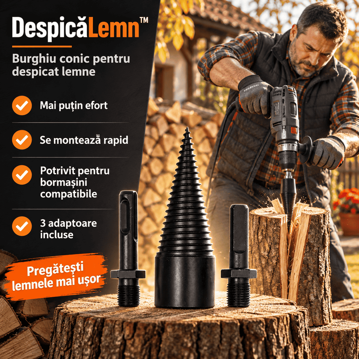 Despicător Lemne™ – Putere Rapidă