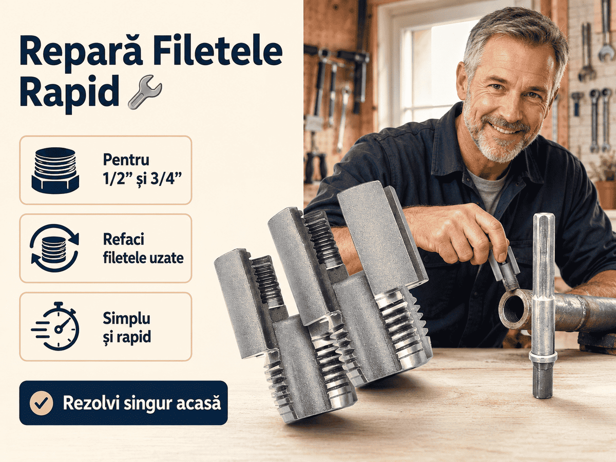 1+1 GRATIS FiletMeșter™-pentru filetare țevi PVC/PPR