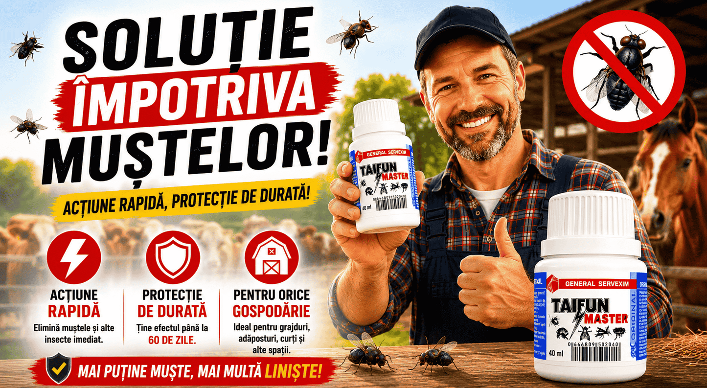 FărăMuște™-Soluție împotriva muștelor