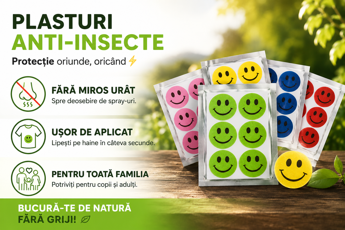 Protecție Anti-Insecte™-set 60 de plasturi