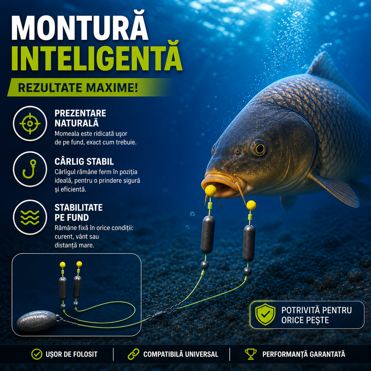 Montura Universală Pro-Prinde orice pește