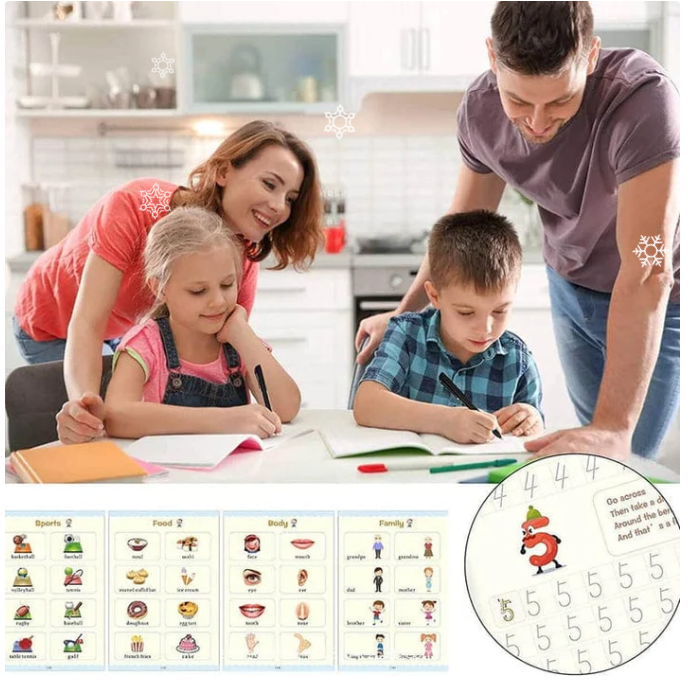 Caiete de practică reutilizabile-KIT 4 caiete